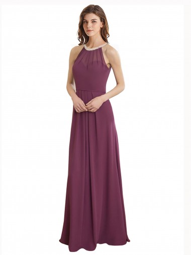 Melhores Sem Mangas Buraco da fechadura Linha A Amor Vestidos de Festa / Vestidos de Madrinha
