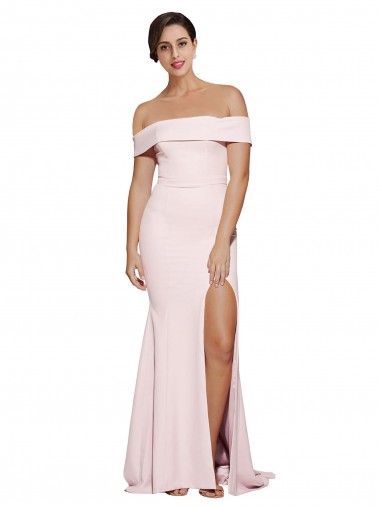 Melhores Sem Mangas Rosa Lombar Bainha Decote Quadrado Vestidos de Madrinha / Vestidos de Noite / Vestidos de Festa
