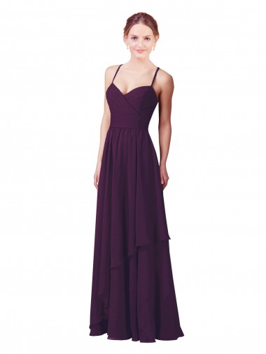 Melhores Sem Mangas Uva Bainha Amor Vestidos de Madrinha