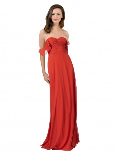 Melhores Sem Mangas Vermelho Costas em V Linha A Amor Vestidos de Madrinha