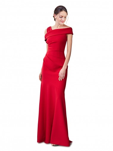 Melhores Sem Mangas Vermelho Sereia Vestidos de Madrinha / Vestidos de Noite / Vestidos de Festa